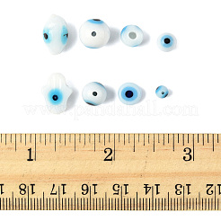 80шт 8 стиля бусины ручной работы лэмпворк «Сглаз» LAMP-FS0001-38A