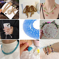 6 нити 6 стилей стеклянных бусин нити&nbsp;EGLA-TA0013-21C