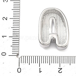 Латунные бусины с инициалами&nbsp;KK-B167-27P-01A