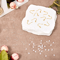 20 шт. 2 стиля 925 плоские серебряные швензы STER-TA0001-38