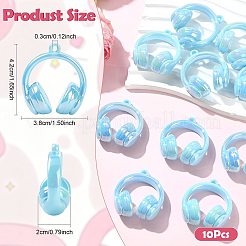 Pendentifs acryliques opaques de placage uv&nbsp;SACR-FZC0001-001B