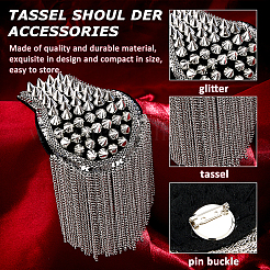 2шт модные погоны с кисточками&nbsp;AJEW-FH0006-02P