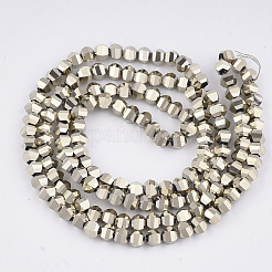 Стеклянные бусины с гальваническим покрытием &nbsp;EGLA-S176-07B-E03