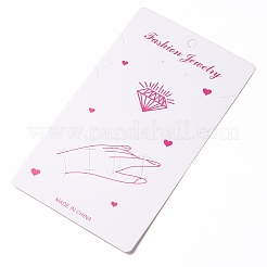 Бумажные карточки для демонстрации ювелирных изделий для ожерелья CDIS-F005-09