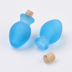 手作りランプワーク香水瓶ペンダント  精油ボトル  艶消し  ミックスカラー  29~30mm  穴：5~5.5mm  ボトル容量：0.5~1ml（0.017~0.03液量オンス）&nbsp;LAMP-P044-M