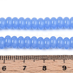 Имитация нефритовые четки стекла GLAA-ZX008-6mm-17E