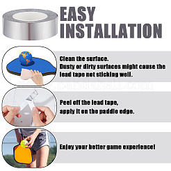 Самоклеящийся алюминиевый лист для теннисных ракеток утяжеленный&nbsp;AJEW-WH0258-873B