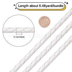 Оплетенный шнур из натуральной кожи WL-WH0003-01A