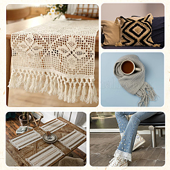 9 ярд полиэстеровой кружевной отделки с кисточками&nbsp;OCOR-GF0005-49