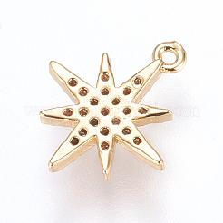 Латунные микро проложить кубического циркония подвески ZIRC-G116-09G