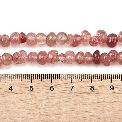 Natürlichen Erdbeere Quarzperlen Stränge&nbsp;G-P622-B01-01