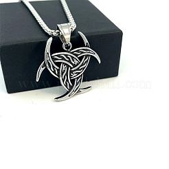 Подвеска-колье в виде викингского тройного узла из нержавеющей стали 304 европейского производства.&nbsp;ND3231