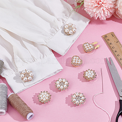 8 шт. запонки из сплава 4 стилей HJEW-PH02131