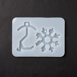 Силиконовые Молды для подвески в форме ключа и снежинки&nbsp;LS-DIY-F114-17