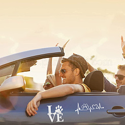 8 лист 4 стильных водонепроницаемых наклеек для животных с рисунком в виде сердца и медвежьей лапы&nbsp;STIC-GF0001-03B