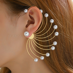 Серьги-гвоздики из искусственного жемчуга&nbsp;FS-WG5D096-01