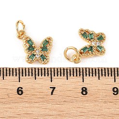 Breloques en laiton Shegrace serties de micro-pavés de zircone cubique&nbsp;XGRQ5K456-628G-G
