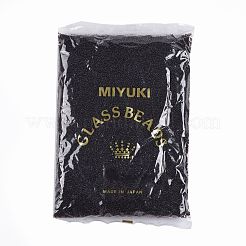 MIYUKIラウンドロカイユビーズ  日本製シードビーズ  15/0  （rr2402)透明エクストラダークスモーキーアメジスト  15/0  1.5mm  穴：0.7mm  約250000個/ポンド&nbsp;SEED-G009-RR2402