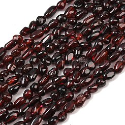 Нити натуральных гранатовых бусин G-H330-B01