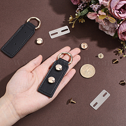 2 Beutel Rechteck Kunstleder Hängeverschlüsse DIY Kit&nbsp;DIY-CY0003-09A