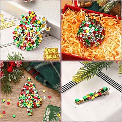 180 г 4 цвета пластиковые бусины с пайетками&nbsp;PVC-YW0001-03