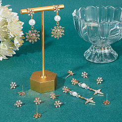 20 шт. латунные серьги-гвоздики из кубического циркония KK-BBC0004-97