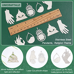 10 шт. 5 подвески из нержавеющей стали 201&nbsp;STAS-UN0034-08