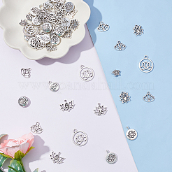 Подвески и звенья из сплава в тибетском стиле&nbsp;TIBEP-SC0001-53AS