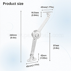 Scharnier für die nach oben gerichtete Türstütze des Aluminiumschranks&nbsp;FIND-WH0148-950