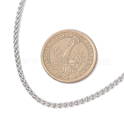 Ожерелья из цепочек пшеницы из нержавеющей стали 304 толщиной 2.5 мм&nbsp;NJEW-JN05718