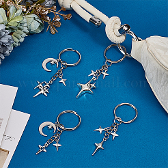 8шт брелок из сплава 4 стилей KEYC-PH01562