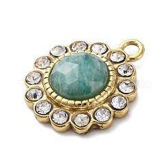 Natürliche Amazonit facettierte Charms&nbsp;STAS-S163-38G-01