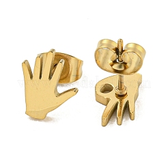 Boucles d'oreilles à tige en acier inoxydable 304&nbsp;EJEW-G384-02A