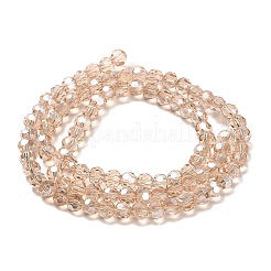 Perles en verre transparentes&nbsp;EGLA-A035-T4mm-B22