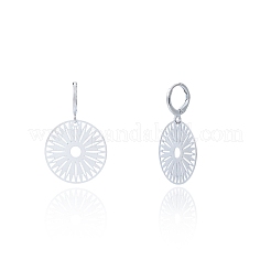 Pendientes colgantes de aro de latón&nbsp;WG5E99C-01