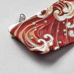 Reißverschlusstaschen aus Baumwollstoff im japanischen Stil&nbsp;ABAG-WH0048-59I