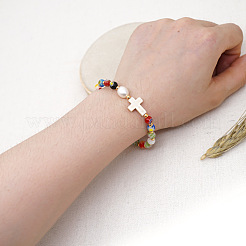 Браслеты из круглых бусин ручной работы в технике лэмпворк KZ7867-5