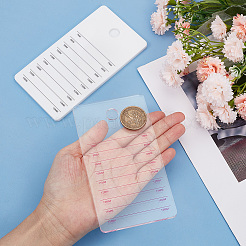 2шт 2-цветная акриловая доска для демонстрации накладных ресниц AJEW-GO0001-31