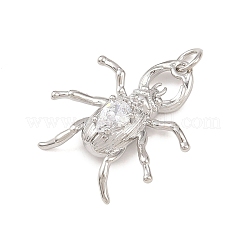 Латунные микро проложить кубического циркония подвески&nbsp;KK-G544-09P-03