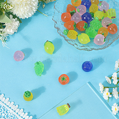 30 шт. 10 стиля светящихся смоляных кабошонов&nbsp;CRES-SC0003-18