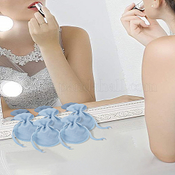 20 шт. двухсторонние бархатные мешочки в форме калебаса с завязками для хранения ювелирных изделий TP-LP0001-05