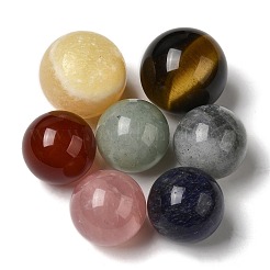 Piedras curativas de piedras preciosas redondas naturales de chakra osa grande&nbsp;DJEW-M009-01