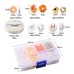 Набор для изготовления браслета с буквами и искусственным жемчугом и бусинами хейши DIY-YW0005-23B