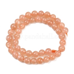 Натуральный Sunstone бисер пряди&nbsp;G-G342-A01-4.5mm