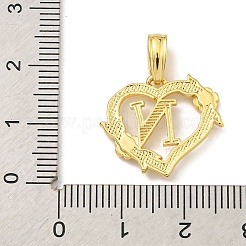Pendentifs en laiton de coeur&nbsp;KK-I714-04G-N