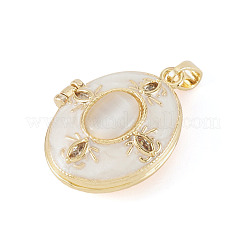 1 colgante de medallón de esmalte de latón&nbsp;FIND-TA0010-71C