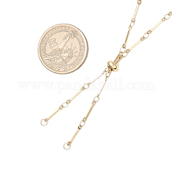 Изготовление ожерелий из плоской цепочки из нержавеющей стали 304&nbsp;AJEW-JB01348-01