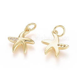 Латунные микро проложить кубического циркония подвески&nbsp;ZIRC-G166-02G