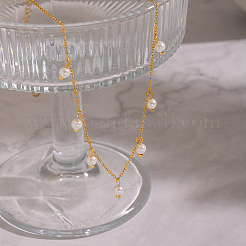 Элегантные круглые белые подвески-колье с имитацией жемчуга&nbsp;FU4888