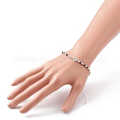 Регулируемые нейлоновые шнур плетеный браслеты из бисера BJEW-JB05791-05